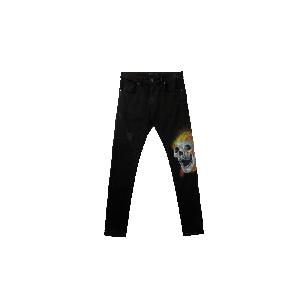 JEANS LIMITED EDITION 1/1 TAGLIA 44 "THE SKULL"