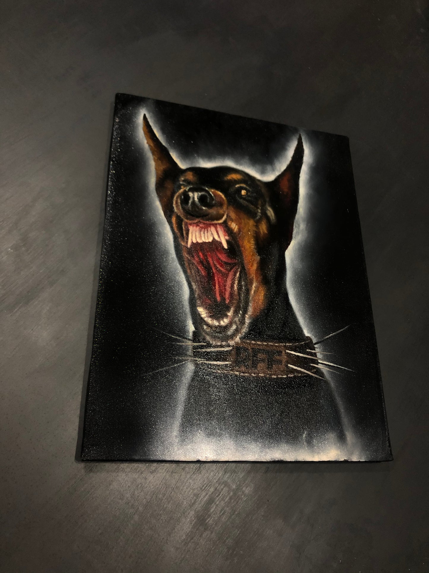 QUADRO OLIO SU TELA "PUPPY"