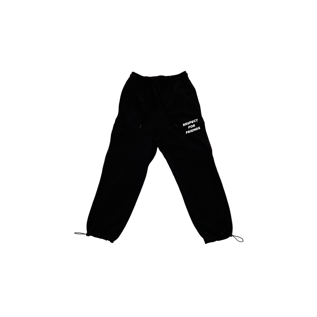 PANTALONE TUTA NERO BOX LOGO WHITE