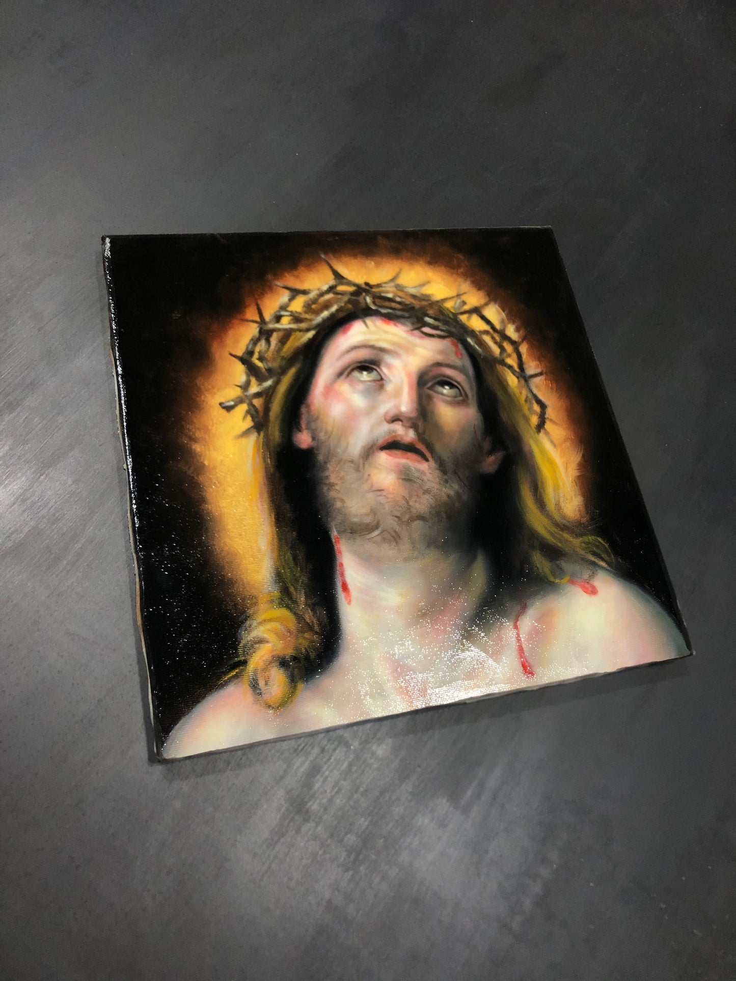 QUADRO OLIO SU TELA "JESUS"