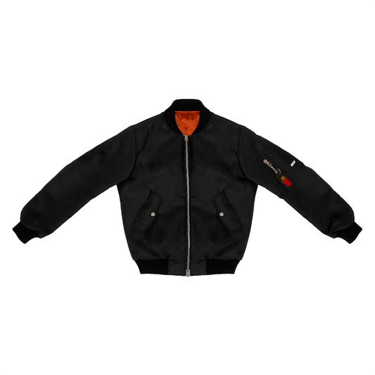 BOMBER BASIC NERO "RFF LOGO"